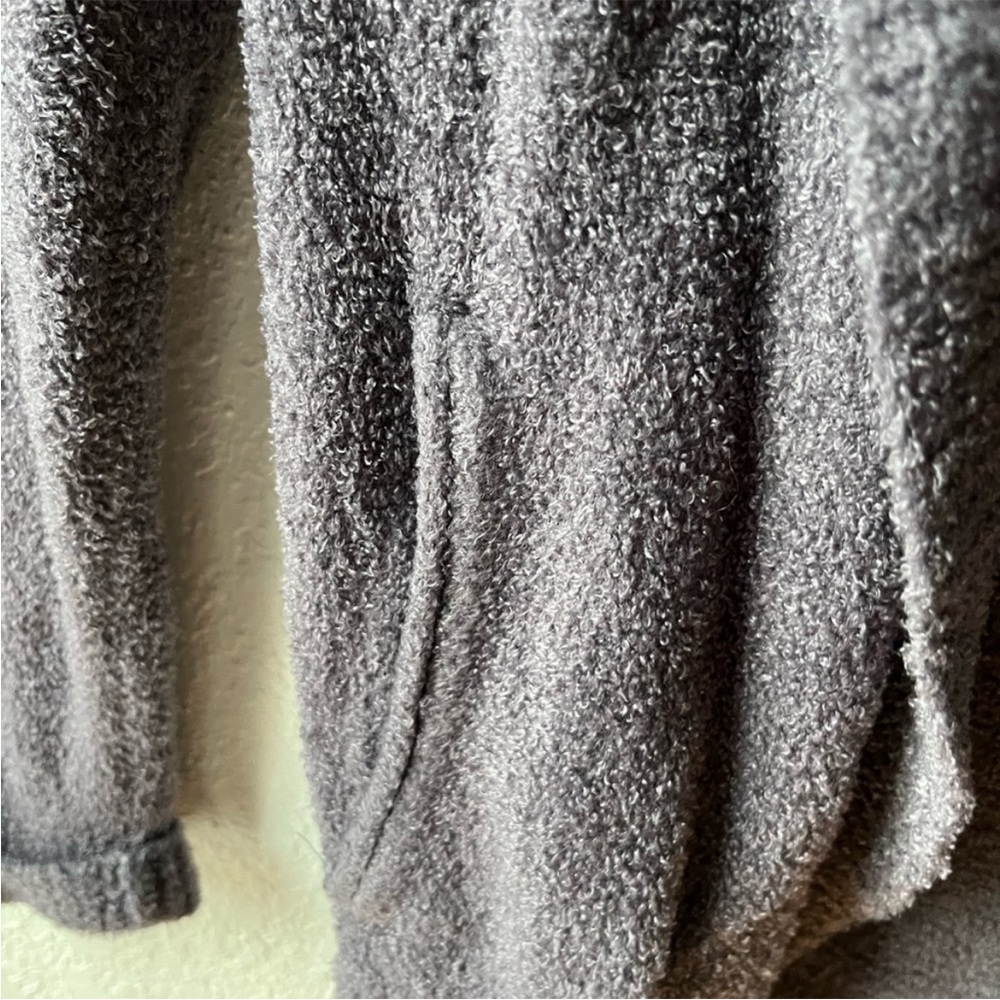 Barefoot Dreams Cozy Chic Lite gray circle cardigan - Picture 5 of 7